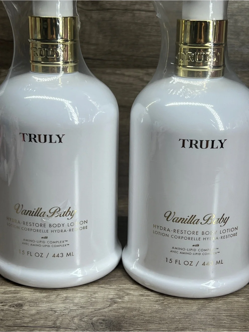 TRULY Vanilla Baby Hydra-Smooth Shave Cream & Hydra-Restore Body Lotion Set of 4
